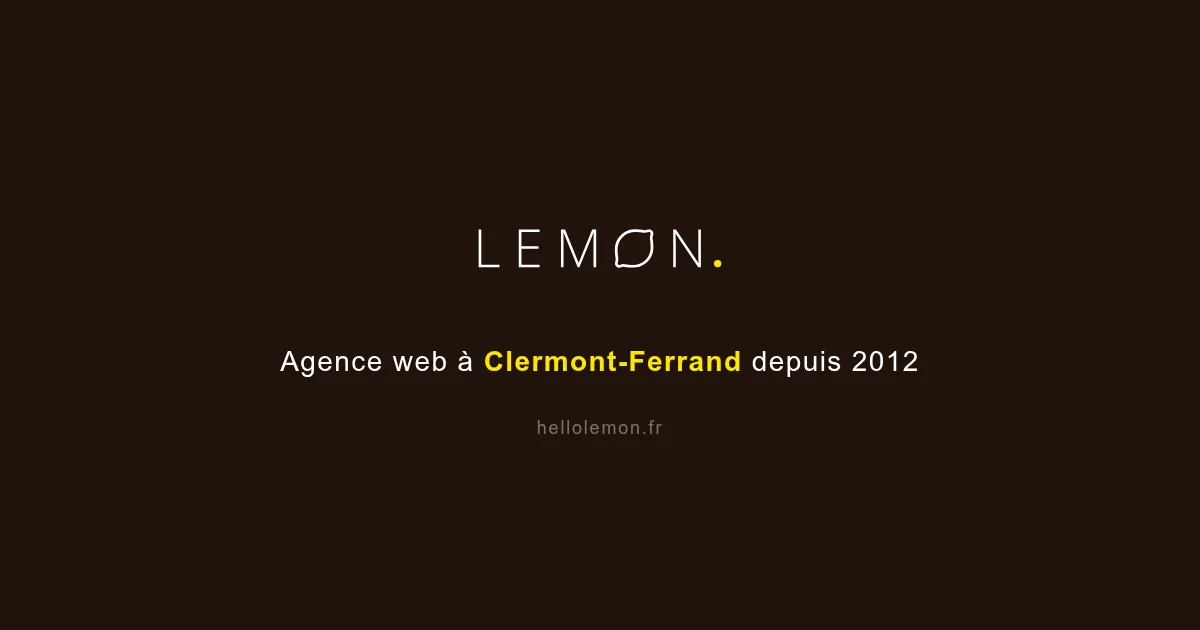 Agence web Lemon à Clermont-Ferrand
